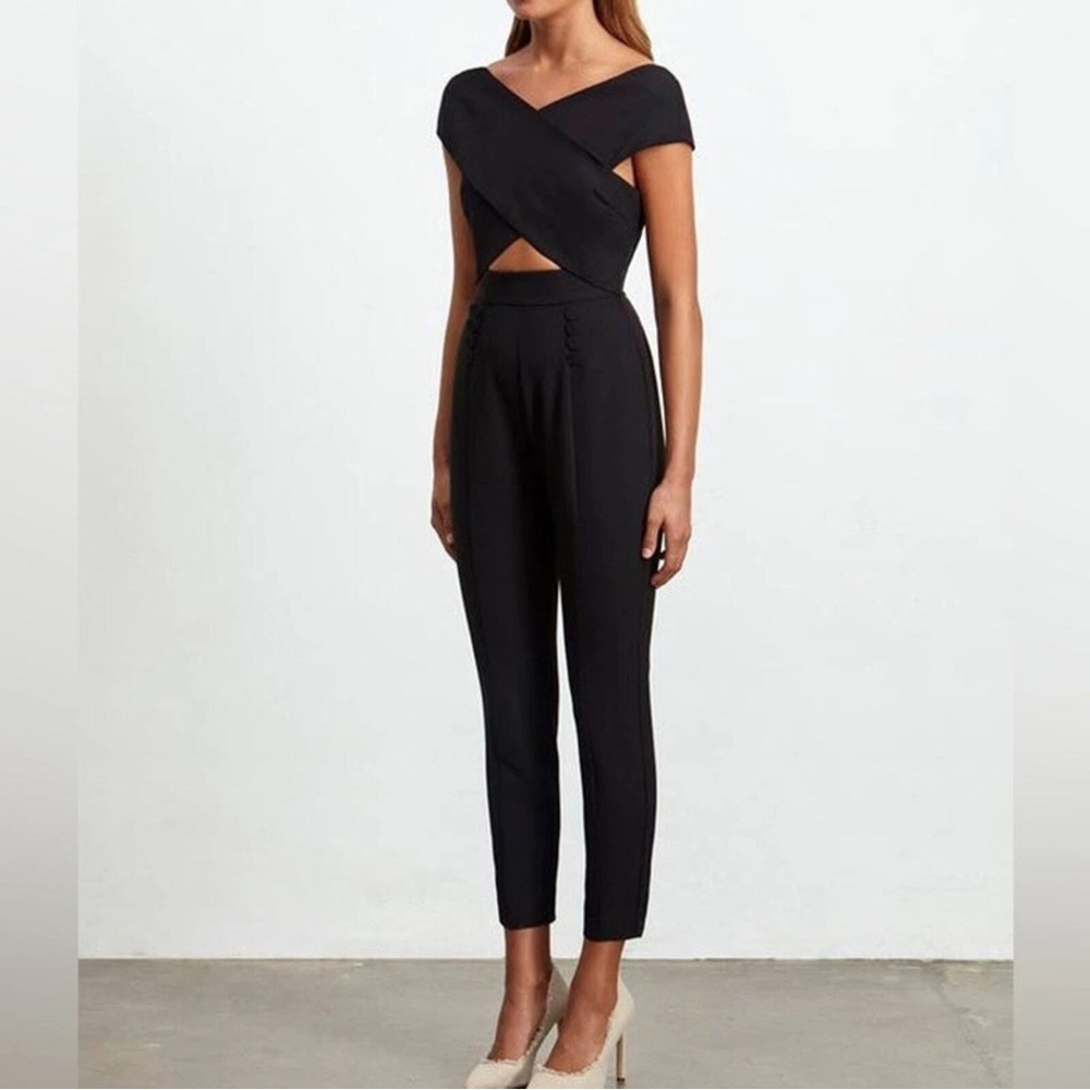 ELLIATT Sorento‎ Black Structured Cut Out Jumpsuit Women's Size Small